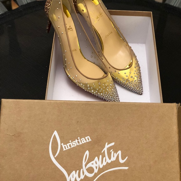 Christian Louboutin Follies Strass Crystal Heels - Picture 4 of 8